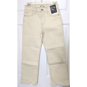 Art Class Girls High Rise Relaxed Baggy Jeans Off White Size 12 Distressed